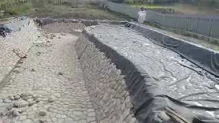 Декорация пруда гладким камнем (часть3)