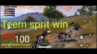 PUBG Team spirit win #1/100  Winner Winer Chicken Dinner!!
