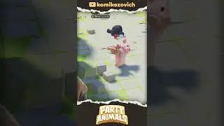 Fish vs Shovel 🐟 | Party Animals #funny #partyanimals #shorts