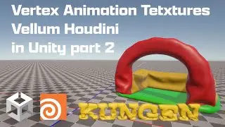 Vat Vertex Animation Textures Vellum Houdini in Unity part 2