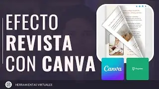 How to create a magazine effect in CANVA | Page-flipping effect