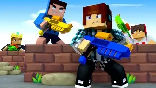 Minecraft: NERF WAR!! - House of Two YouTubers #08