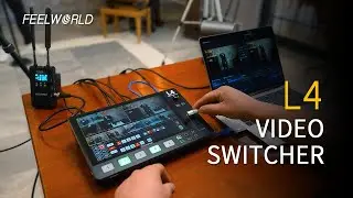 FEELWORLD L4 Multi-camera Video Mixer Switcher 10.1