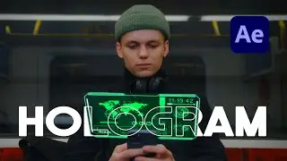 Hud Hologram Effect in Adobe After Effects | Braking Down Process | Editing | VFX.