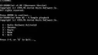 GameVision Digital Sound Toolkit Demonstration Unreleased Game Engine Program - Demo 2