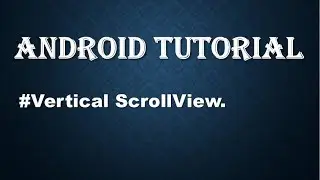 Scrollbar in android studio.