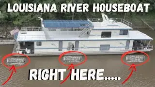 Trapping Fish Underneath a Houseboat in Louisiana River!! (CATCH AND COOK)