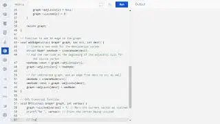 C Program to Implement Depth First Search (DFS): Graph Traversal Algorithm || C Code for DFS