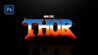 Thor: Love and Thunder Logo Style - Photoshop Tutorial