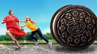 Extreme 1000 Oreo Challenge! / Giant Oreo!