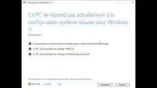 Forcer l'installation de Windows 11 sur un vieux PC