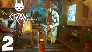 Stray. Прохождение. Часть 2 (Мистер Момо)