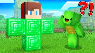 How Mikey Spawned Emerald JJ Golem in Minecraft (Maizen)