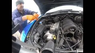 Removing and reinstalling the starter for Porsche Cayenne