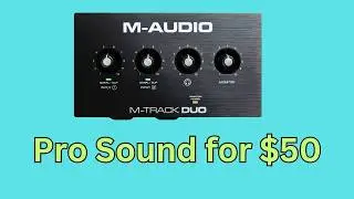 M-Audio M-Track  Duo Review - BEST audio interface under $50