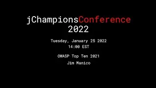 Jim Manico - OWASP Top Ten 2021