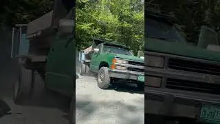WORKING THE OL CHEVY HARD #shorts #chevy #dumptruck #truck