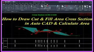 How to Draw Cut and Fill Cross Sections and Calculate Area in Autocad