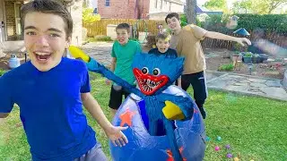 Huggy Wuggy From Poppy Playtime Destroys Easter! We Found a GIANT Mystery Egg In Our Backyard!