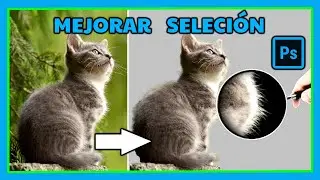 How to CROP a PICTURE in PHOTOSHOP / IMPROVE SELECTION