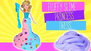DIY Fluffy Slime Princess Dress | Best Slime Recipe | Kids Cooking and Crafts