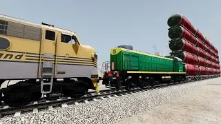 Crazy High Speed Train Crashes #70 - Beamng drive | Dancing Cars