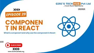 What  is Component in React js | what is benefit of component