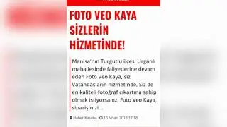 FOTO VEO KAYA SİZLERİN HİZMETİNDE!