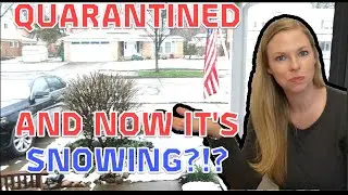 DAY IN THE QUARANTINED LIFE | SETTING UP HOME SCHOOL SPACE AND SNOW IN SPRING?