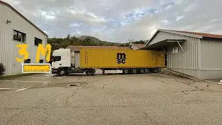 docking of competition in semi-trailer 😰  😵 💫