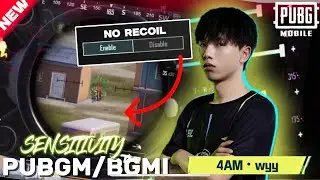 PUBG NO RECOIL/ZERO RECOIL SENSITIVITY 2024 | 4AM WYY NEW BGMI BEST SENSITIVITY SETTINGS