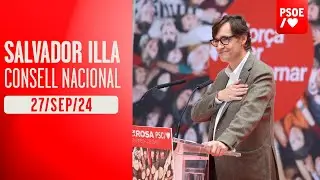 Salvador Illa participa en el Consell Nacional del PSC