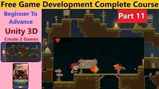 Learn To Create Basic 2D Platform Game In Unity/Patrolling, Animations, and Deadly Fireballs/Part 11