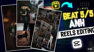how edit instgram trending reel || how to edit beat 5/5 ANH new capcut template || in kannada ||