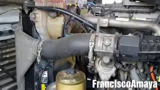Freightliner cascadia DD15 engine problem intake valve cylinder compression leak noise bad head