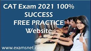 Best free CAT Exam Previous year solved question papers for all years @examsnet for online practice.