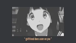 asmr Girlfriend does asmr on you [tapping] [scratching] [triggers]