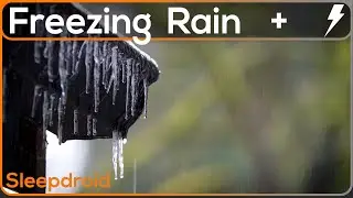 ► Freezing Rain and Thunder Sounds for Sleeping. 10 hours of Winter Thunderstorm