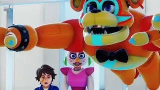 【MMD FNAF】Jump Fail【Freddy, Gregory, Chica, Monty, Roxy】【60fps】
