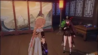 Genshin Impact: Hu Tao's Special Furnishing Set Interactions