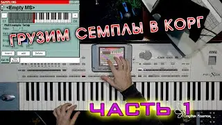 Загружаем семплы и создаём звуки на синтезаторах Корг РА. Часть 1