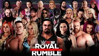WWE 2K18 - 30 Man/Woman Intergender Royal Rumble Match! ( WWE 2K18 PC Mods )