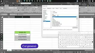 Mobile number with country code in excel.