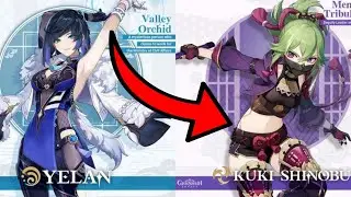 GOODBYE!! HoYoverse Suddenly LEAKS Yelan and Kuki Shinobu - Genshin Impact