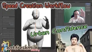 Urban Confidence | Speed Creation Workflow | ClipStudioPaint+Krita+Photoshop