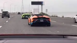I Went Car Spotting in my Lamborghini this is what we found. #lamborghini #carspotting #svj