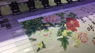 X-Roland XAAR 1201 uv printer printing video