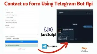ContactUs Form Using Telegram Bot Api Key  | Neo Tricks
