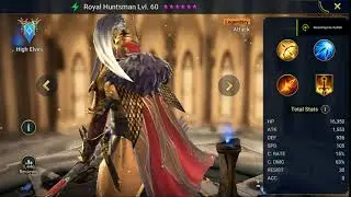 Raid Shadow Legends Hero Showcase Royal Huntsman lv 60