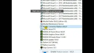 Uninstall MySQL and Python-MySQL connector